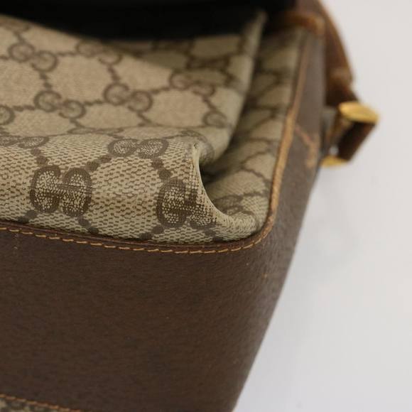 GUCCI GG Supreme Web Sherry Line Shoulder Bag PVC Beige 904 02 084 Auth 73034 - Picture 15 of 16